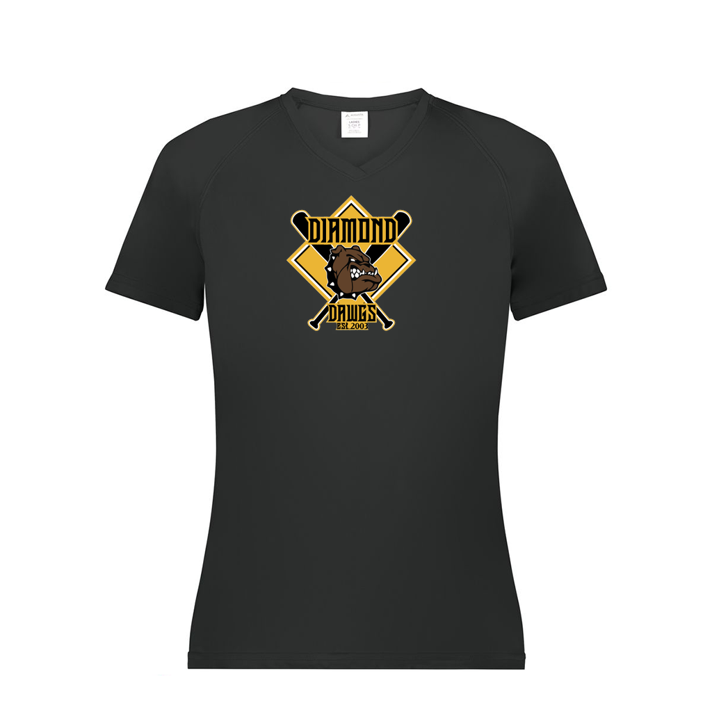 Ladies Smooth Sport V-Neck T-Shirt