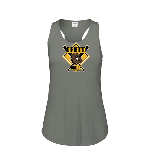 [FT0TUBGY-FAS-LOGO1] Ladies Tri Blend Tank Top (Female Adult S, Gray, Logo 1)
