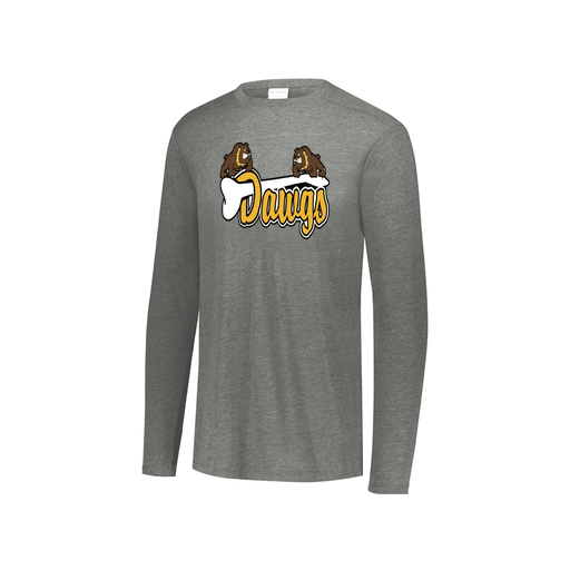 [FTLCUBGY-YS-LOGO2] Youth LS Ultra-blend T-Shirt (Youth S, Gray, Logo 2)