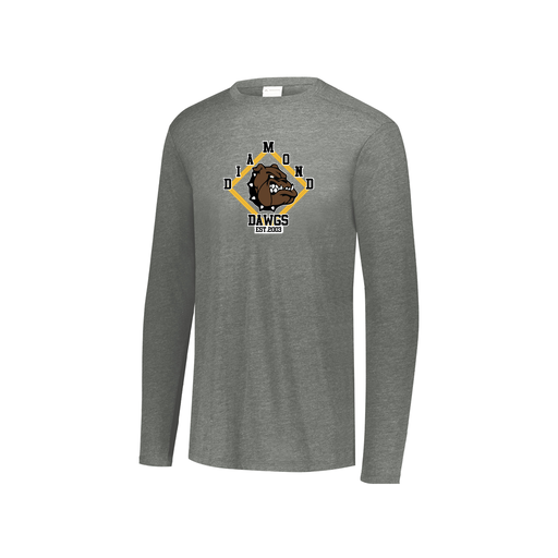 [FTLCUBGY-YS-LOGO3] Youth LS Ultra-blend T-Shirt (Youth S, Gray, Logo 3)