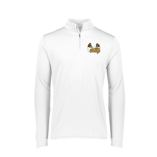 [FTLQFLWH-FAXS-LOGO2] Decker Women's Flex-Lite 1/4 Zip Shirt (Female Adult XS, White, Logo 2)