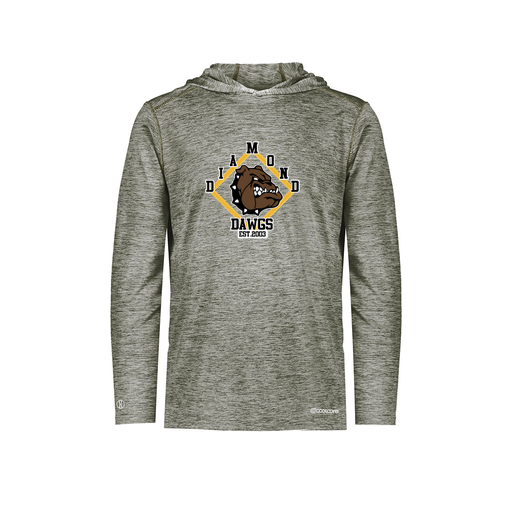 [FOLHCGGY-AS-LOGO3] Decker Men's Charge Hoodie (Adult S, Gray, Logo 3)