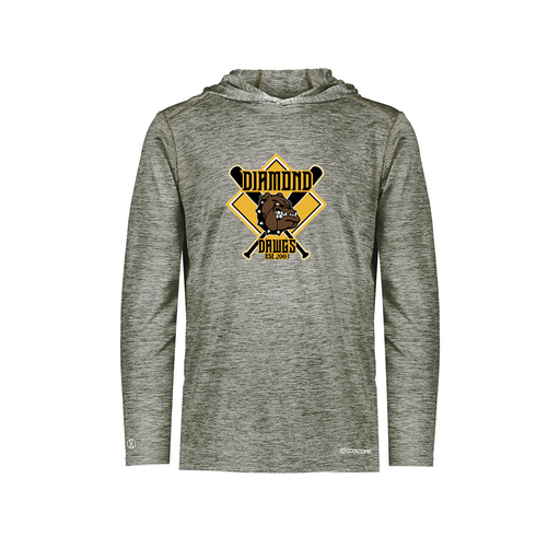 [FOLHCGGY-YS-LOGO1] Decker Youth Charge Hoodie (Youth S, Gray, Logo 1)