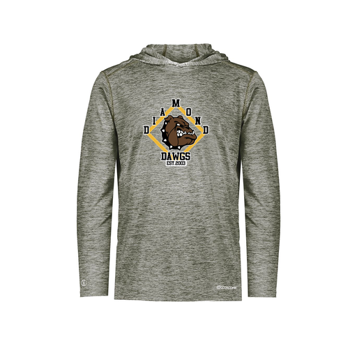 [FOLHCGGY-YS-LOGO3] Decker Youth Charge Hoodie (Youth S, Gray, Logo 3)