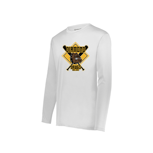 [222822.005.XS-LOGO1] Men's LS Smooth Sport Shirt (Adult XS, White, Logo 1)