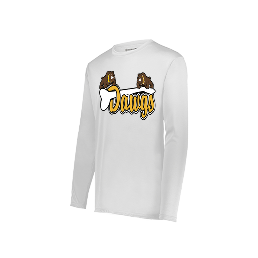 [222822.005.XS-LOGO2] Men's LS Smooth Sport Shirt (Adult XS, White, Logo 2)