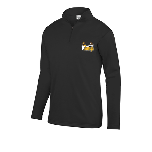 [DFW-FFQZ-BLK-AS-LOGO2] Men's FlexFleece 1/4 Zip (Adult S, Black, Logo 2)