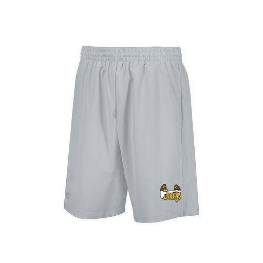 [229556.099.XS-LOGO2] Men's Weld Short (Adult XS, Silver, Logo 2)