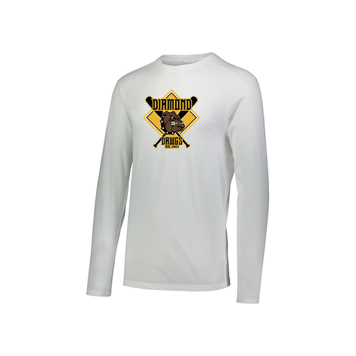 [3076.005.S-LOGO1] Youth LS Ultra-blend T-Shirt (Youth S, White, Logo 1)
