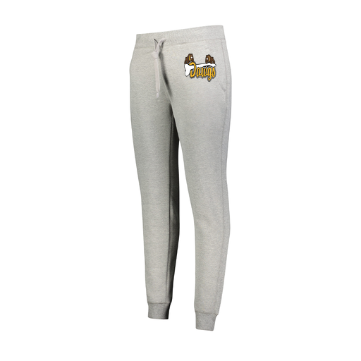 [229748.017.XS-LOGO2] Ladies 60/40 Fleece Jogger (Female Adult XS, Silver, Logo 2)