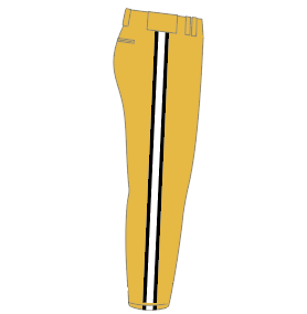 Pittsburgh Diamond Dawgs - Extra Full Length Gold Pant